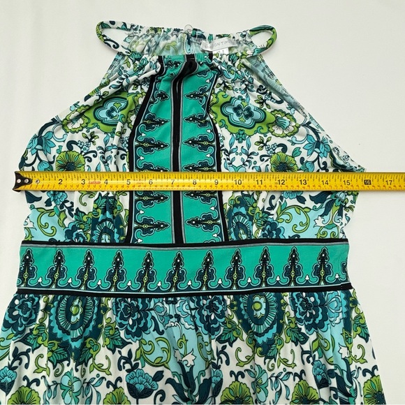 London Times Key Hole Paisley Printed Halter Dress - Picture 7 of 14